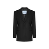 Prada Structured Single-breasted Blazer In Black
