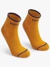 MOTHER BABY STEPS ANKLE MF YELLOW/NAVY SOCKS