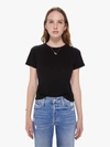 Sprwmn Ribbed Baby Tee Shirt Tee Shirt In Black