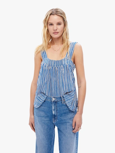 Natalie Martin Jasmine Top Painted Stripe Deep In Blue