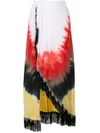 BAJA EAST blurry print maxi skirt,DRYCLEANONLY