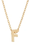 ADORNIA 14K GOLD PLATE INITIAL NECKLACE
