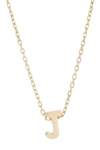 Adornia 14k Gold Plate Initial Necklace In Gold - J