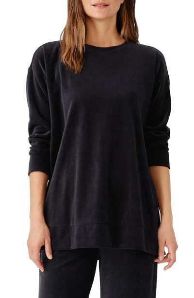 Eileen Fisher Crewneck Easy Tunic In Black