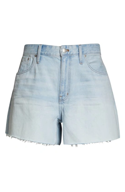 Madewell Relaxed Denim Shorts In Light Wash-blue