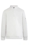 Bugatchi Men's Mixed Nylon Knit Quarter-zip Sweater In White
