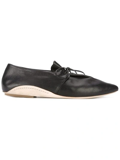 Marsèll Pointed Toe Ballerina Shoes In Black