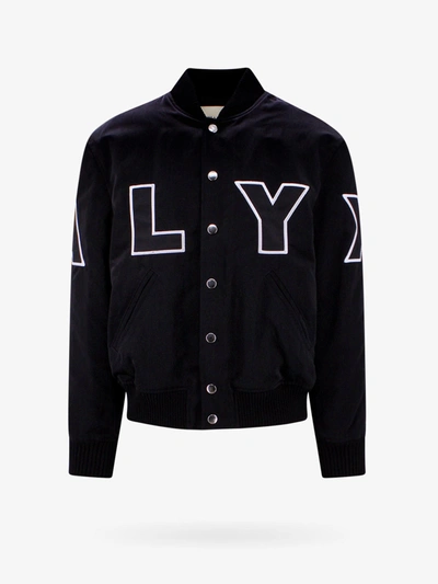 Alyx 1017  9sm Nylon Logo Varsity Jacket In Black