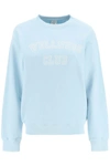 SPORTY AND RICH SPORTY & RICH CREW NECK SWEATSHIRT WITH LETTERING PRINT