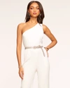 Ramy Brook Gabriela One Shoulder Jumpsuit In Ivory