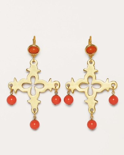 Ramy Brook Aiman Drop Earrings In Coral