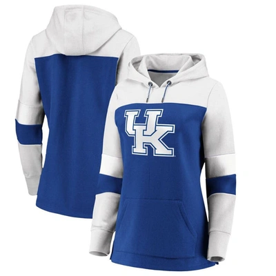 Profile Royal Kentucky Wildcats Plus Size Color-block Pullover Hoodie