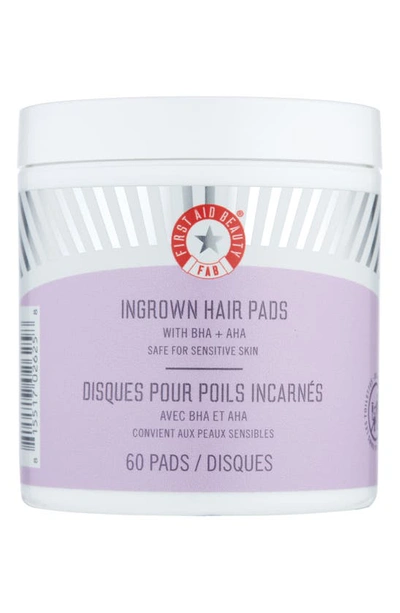 FIRST AID BEAUTY INGROWN HAIR PADS WITH BHA & AHA, 60 COUNT