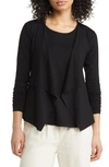 Masai Copenhagen Itally Open Front Jacket In Black
