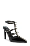 JEFFREY CAMPBELL JEFFREY CAMPBELL STEP BACK SPIKED POINTED TOE PUMP