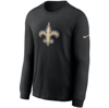 Nike Men's Primary Logo (nfl New Orleans Saints) Menâs Long-sleeve T-shirt In Black