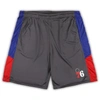 Fanatics Branded Gray Philadelphia 76ers Big & Tall Shorts In Gray