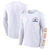 FANATICS FANATICS BRANDED WHITE NEW YORK METS PRESSBOX LONG SLEEVE T-SHIRT