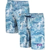 Colosseum Blue Tcu Horned Frogs Realtree Aspect Ohana Swim Shorts In Blue