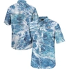 Colosseum Blue Gonzaga Bulldogs Realtree Aspect Charter Full-button Fishing Shirt In Blue