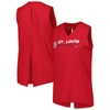 LEVELWEAR LEVELWEAR  RED ST. LOUIS CARDINALS PAISLEY CHASE V-NECK TANK TOP