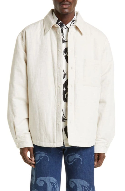 JACQUEMUS JACQUEMUS LA CHEMISE BOULANGER INSULATED OVERSHIRT
