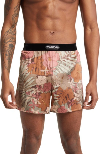 Tom Ford Boxer Underwear In Pink Green