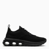 Ferragamo Sneakers Mit Gancini-schild In Nero Antracite