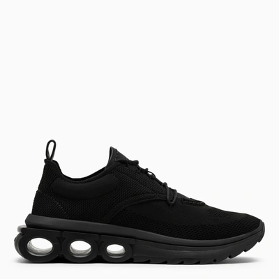 Ferragamo Sneakers Mit Gancini-schild In Black