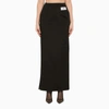 Dolce & Gabbana Technical Cady Long Skirt In Black