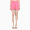 Msgm Nylon Shorts In Pink