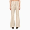 GOLDEN GOOSE GOLDEN GOOSE | CREAM/COFFEE FLARED TROUSERS,GWP01327P000968/M_GOLDE-82106_102-38