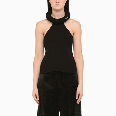 OFF-WHITE OFF-WHITE™ BLACK JERSEY TANK TOP,OWHT005S23KNI001/M_OFFW-1001_102-40