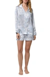 Bedhead Pajamas Floral Print Silk Short Pajamas In Renees Blossom