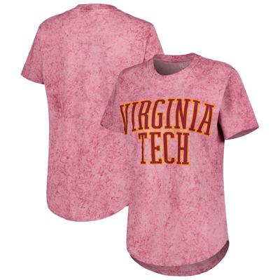 Pressbox Maroon Virginia Tech Hokies Southlawn Sun-washed T-shirt