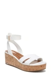 Sarto By Franco Sarto Primrose Platform Wedge Sandal In White