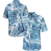 Colosseum Blue Kansas Jayhawks Realtree Aspect Charter Full-button Fishing Shirt In Blue