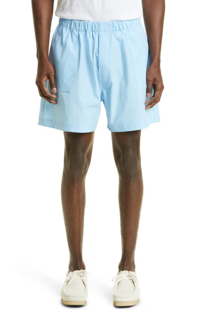 Mackintosh Captain Elasticated Waistband Shorts In Blue