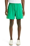 Mackintosh Captain Elasticated Waistband Shorts In Green
