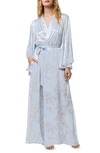 BEDHEAD PAJAMAS BEDHEAD PAJAMAS FLORAL PRINT SILK ROBE