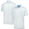 Footjoy Men's  White, Light Blue The Players Allover Print Prodry Polo Shirt In White