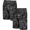 Colosseum Charcoal Kansas State Wildcats Realtree Aspect Ohana Swim Shorts In Charcoal