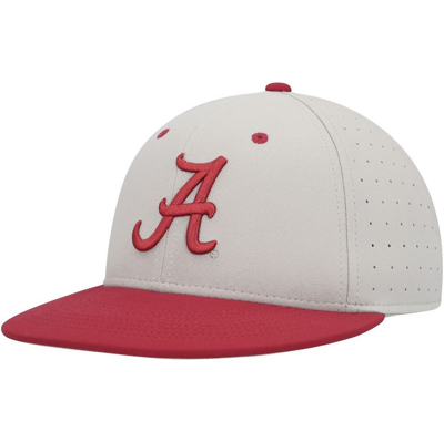 Nike Gray Alabama Crimson Tide Aero True Baseball Performance Fitted Hat