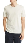 Hugo Boss Tiburt Regular Fit Textured Short Sleeve Tee In Open White