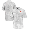 Colosseum White Clemson Tigers Realtree Aspect Charter Full-button Fishing Shirt In White