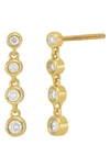 Bony Levy Aviva Diamond Bezel Drop Earrings In 18k Yellow Gold