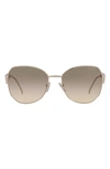 Prada Womens Gold Pr 57ys Aviator Steel And Polyamide Sunglasses In Pale Gold