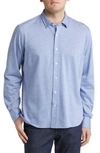 34 Heritage Star Dot Print Cotton Button-up Shirt In Indigo
