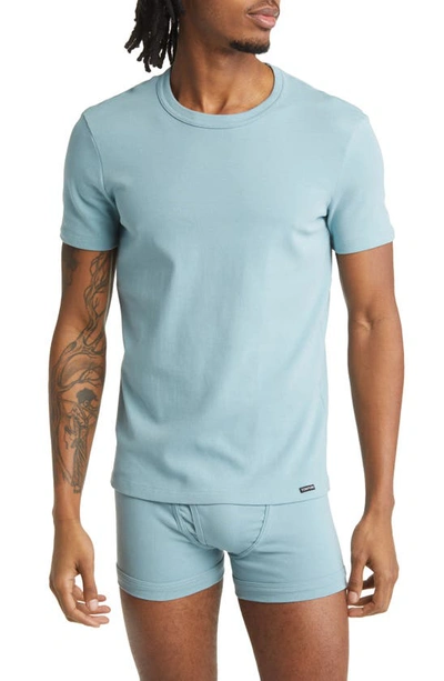 Tom Ford Lyocell And Cotton-blend Jersey T-shirt In Light Pastel Blue