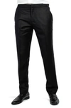 9tofive Wool Blend Tuxedo Pants In Black